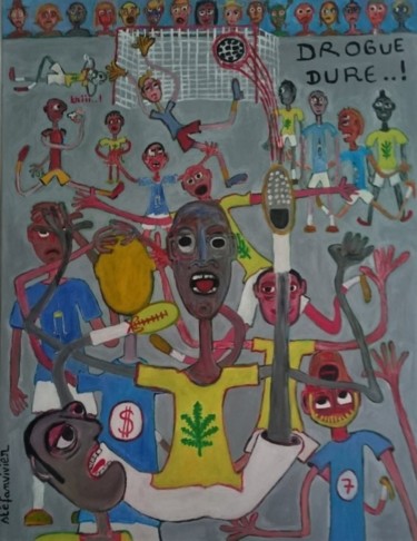 Pintura intitulada "" drogue dure "" por Stéfanvivier, Obras de arte originais, Acrílico
