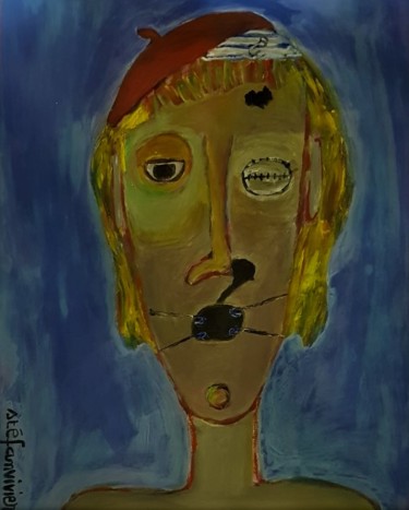 Painting titled "" gueules cassées -…" by Stéfanvivier, Original Artwork, Acrylic