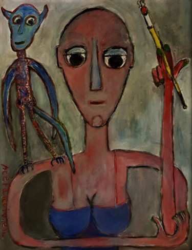 Peinture intitulée "" je ne veux pas tr…" par Stéfanvivier, Œuvre d'art originale, Acrylique
