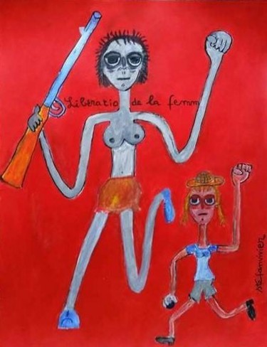 Pintura titulada "libération" por Stéfanvivier, Obra de arte original, Acrílico