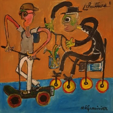 Pintura intitulada "" chauffard..! "" por Stéfanvivier, Obras de arte originais, Acrílico