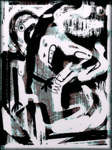 Grafika cyfrowa / sztuka generowana cyfrowo zatytułowany „Guernica Remix” autorstwa Stefan Vujisic, Oryginalna praca, 2D pra…