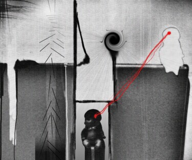 Arts numériques intitulée "Shadow child" par Stefan Vujisic, Œuvre d'art originale, Travail numérique 2D