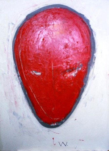 Peinture intitulée "W mask" par Swaxu, Œuvre d'art originale, Autre
