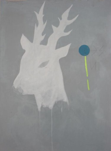 Peinture intitulée "DEER CH1" par Swaxu, Œuvre d'art originale