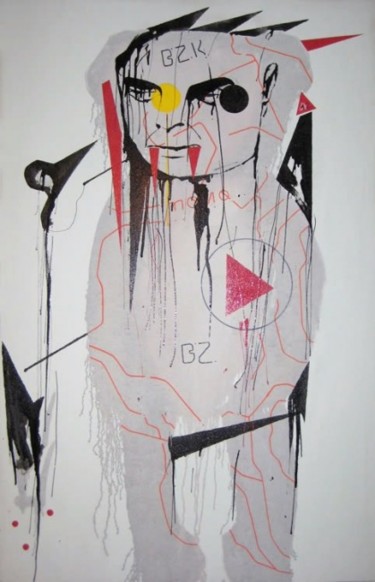 Peinture intitulée "NIHON TRASHED STREE…" par Swaxu, Œuvre d'art originale, Huile