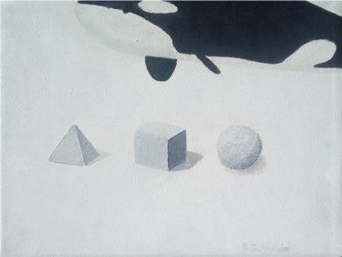 Malerei mit dem Titel "#5 Orca.jpg" von Steffen Schneider, Original-Kunstwerk, Öl