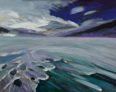 Painting titled "Nordland 2" by Steffi Goldrand, Original Artwork, Acrylic