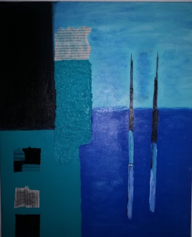 Peinture intitulée "Blue" par Steffi Marquez, Œuvre d'art originale