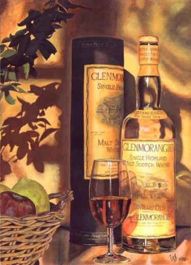 Painting titled "Whiskey" by Steffi Wesarg, Original Artwork, Oil