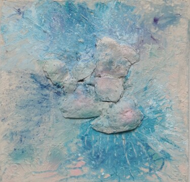Peinture intitulée "L'îlot d'Elle" par Steffy, Œuvre d'art originale, Collages