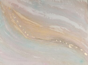 Картина под названием "Baleine dorée" - Steffy, Подлинное произведение искусства, Коллажи