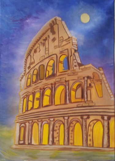 Painting titled "Coloseum" by Stefka Hristova, Original Artwork
