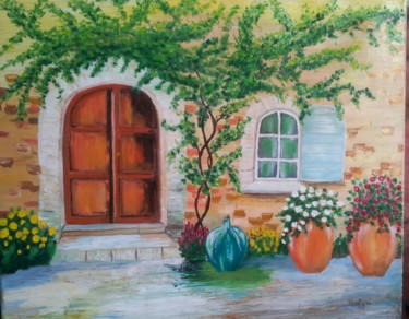 Painting titled "Porta in Toscana" by Stefka Hristova, Original Artwork