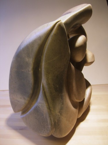 Sculpture intitulée "Graine 3 -Dos" par Stéphanie Muller, Œuvre d'art originale, Pierre