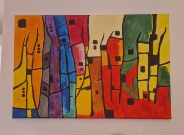 Painting titled "Dipinto su tela ast…" by Stefy, Original Artwork, Acrylic