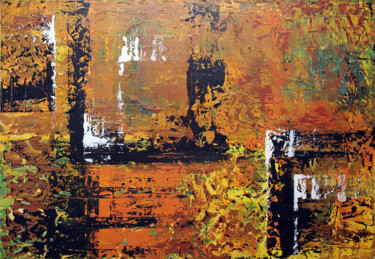 Картина под названием "Evasion" - Stehp, Подлинное произведение искусства, Акрил Установлен на Деревянная рама для носилок