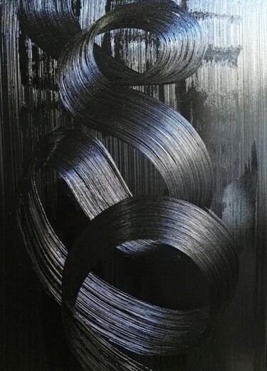 Peinture intitulée "tableau abstrait fo…" par Steivan Loundou, Œuvre d'art originale, Huile Monté sur Châssis en bois