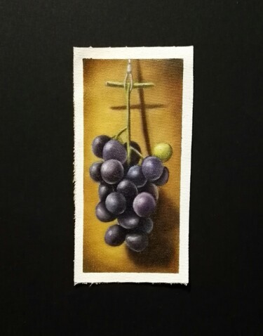 Pintura intitulada "Raisins huile sur t…" por Steivan Loundou, Obras de arte originais, Óleo