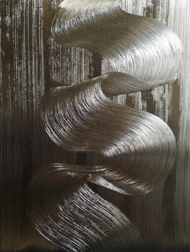 Peinture intitulée "tableau contemporai…" par Steivan Loundou, Œuvre d'art originale, Huile Monté sur Châssis en bois