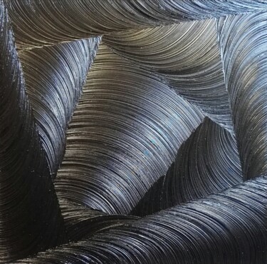 Картина под названием "tableau abstrait, h…" - Steivan Loundou, Подлинное произведение искусства, Масло Установлен на Деревя…