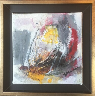 Painting titled "Grigal" by Steliana Mocanu, Original Artwork, Oil Mounted on Wood Stretcher frame