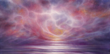Painting titled "Infinity" by Stella Dunkley, Original Artwork, Oil Mounted on Wood Stretcher frame