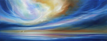 Pittura intitolato "Ocean Dreaming III" da Stella Dunkley, Opera d'arte originale, Olio