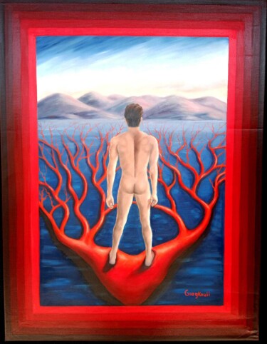 Painting titled "<<the power of choi…" by Stella Giagkouli, Original Artwork, Oil