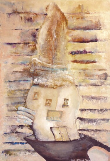 Pintura intitulada "The luminous union…" por Stella Polare, Obras de arte originais, Óleo