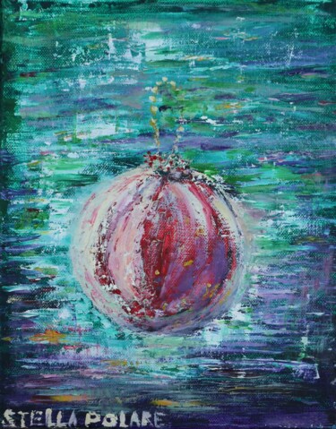 Schilderij getiteld "Jouet de sapin" door Stella Polare, Origineel Kunstwerk, Olie