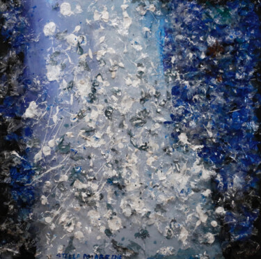 Arte tessile intitolato "Pluie" da Stella Polare, Opera d'arte originale