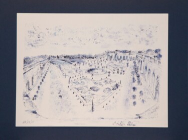 Zeichnungen mit dem Titel "Jardins_de_Versaill…" von Stella Polare, Original-Kunstwerk, Tinte
