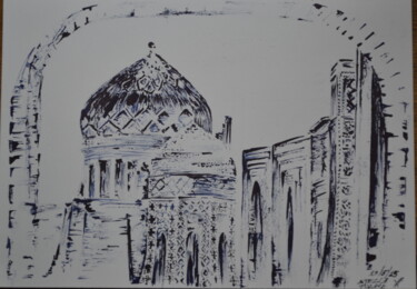 Dessin intitulée "Samarkand" par Stella Polare, Œuvre d'art originale, Encre