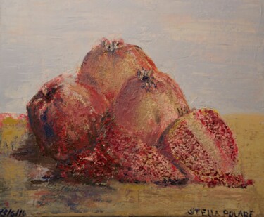 Malerei mit dem Titel "Grenade" von Stella Polare, Original-Kunstwerk, Öl