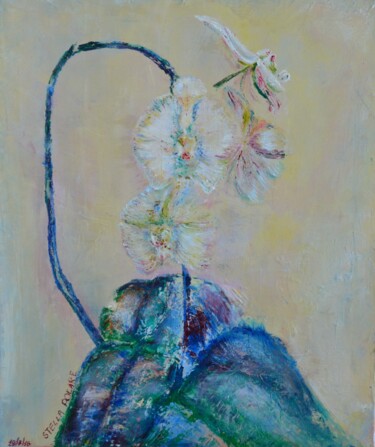 Painting titled "Orchid" by Stella Polare, Original Artwork, Oil