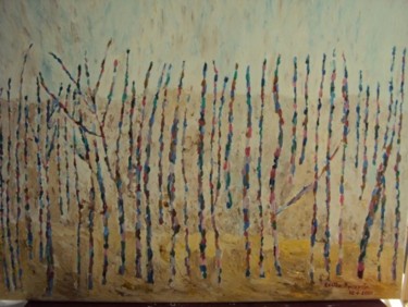Painting titled "AUTUMN FOREST" by Stella Ambartzi, Original Artwork
