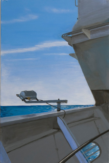 Painting titled "Crew Deck #6" by Stella Blau, Original Artwork, Acrylic