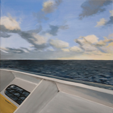 Painting titled "Crew Deck #8" by Stella Blau, Original Artwork, Acrylic