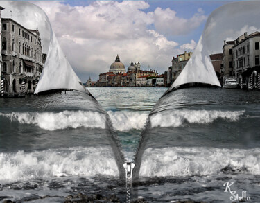 Digital Arts titled "Se  abre  Venecia" by Stella Khudyakova, Original Artwork, Digital Photography