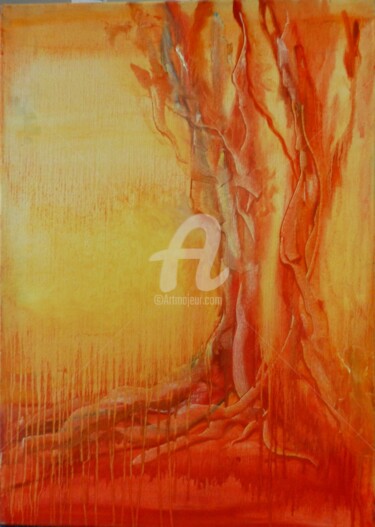 Pintura intitulada "Verano" por Stella Maris Cristobo, Obras de arte originais, Óleo