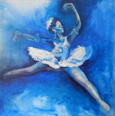 Painting titled "Danza I" by Stella Maris Cristobo, Original Artwork, Oil