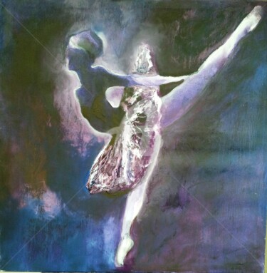 Painting titled "Danza II" by Stella Maris Cristobo, Original Artwork, Oil