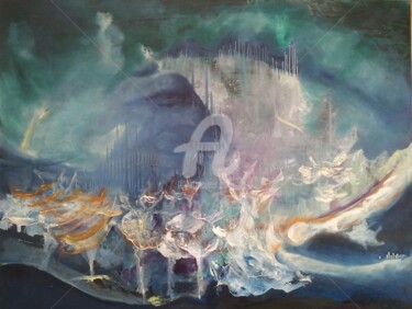Painting titled "Danza IV" by Stella Maris Cristobo, Original Artwork, Oil