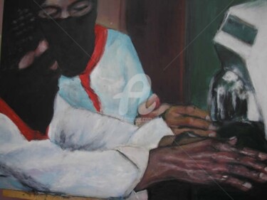 Pittura intitolato "En nuestras manos -…" da Stella Maris Cristobo, Opera d'arte originale