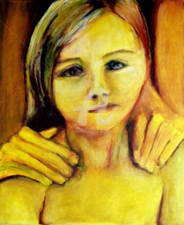 Painting titled "EN AMARILLO" by Stella Maris Cristobo, Original Artwork