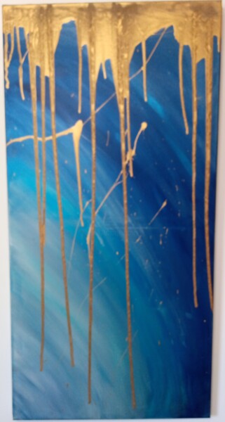 Peinture intitulée "Tempête de sable ga…" par Stellaria, Œuvre d'art originale, Acrylique Monté sur Châssis en bois