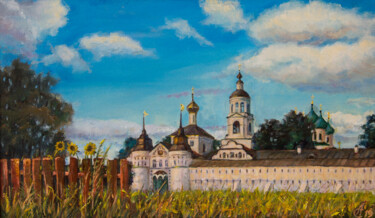 Painting titled "Толгский монастырь" by Andrei Semenov, Original Artwork, Oil