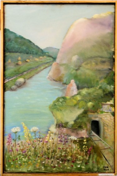 Painting titled "Olt Valley 2" by Steluta Dumitrescu Zelici, Original Artwork