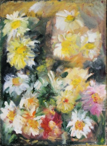 Painting titled "Florala1" by Steluta Dumitrescu Zelici, Original Artwork